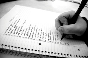 College bucket list