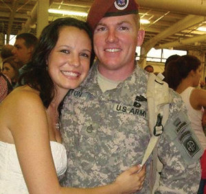 Sergeant Matthew Sitton and wife, Sarah Sitton.