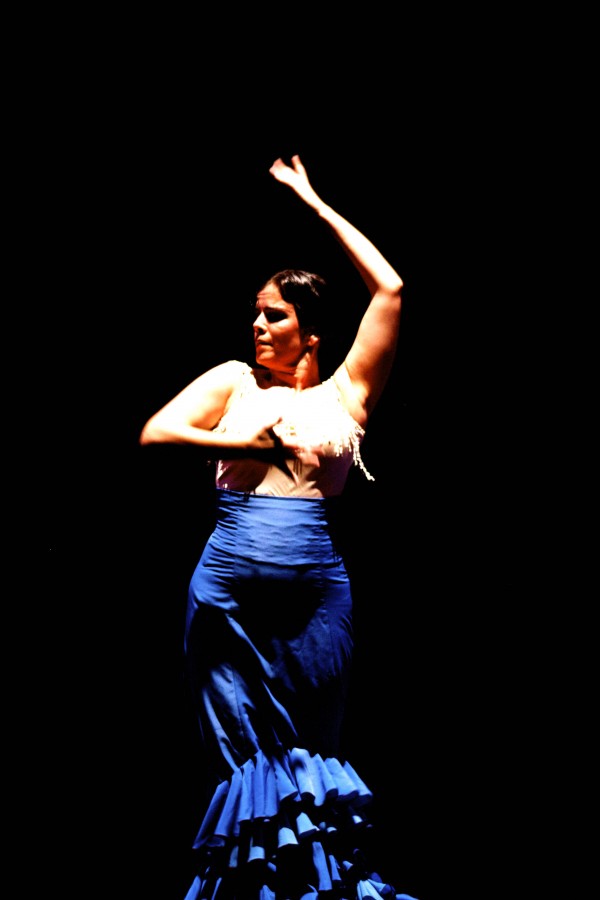 Niurca Marquez performs modern flamenco at the Ybor Campus.