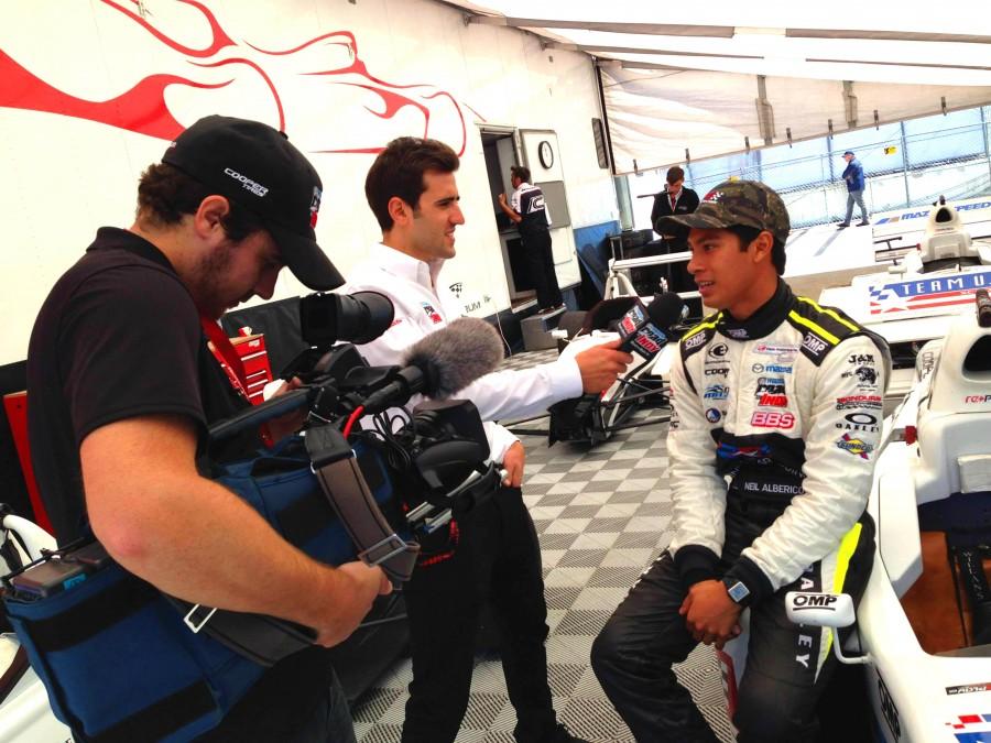 Behind the scenes during the first season of RoadToIndy.TV