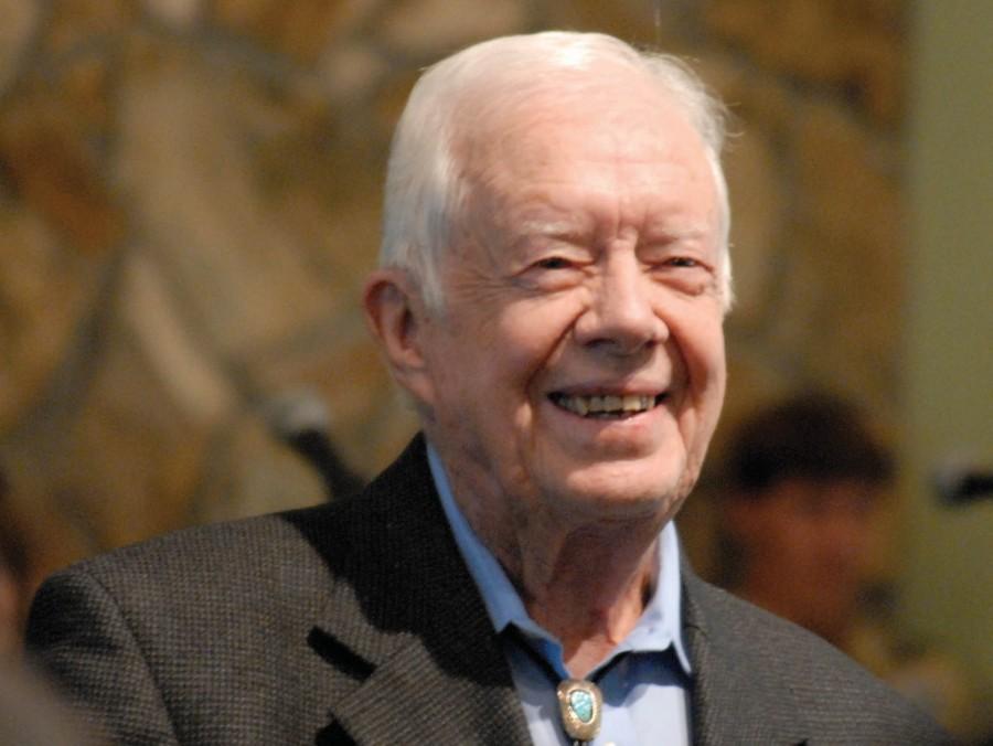 President Carter teaching a Sunday School lesson. 