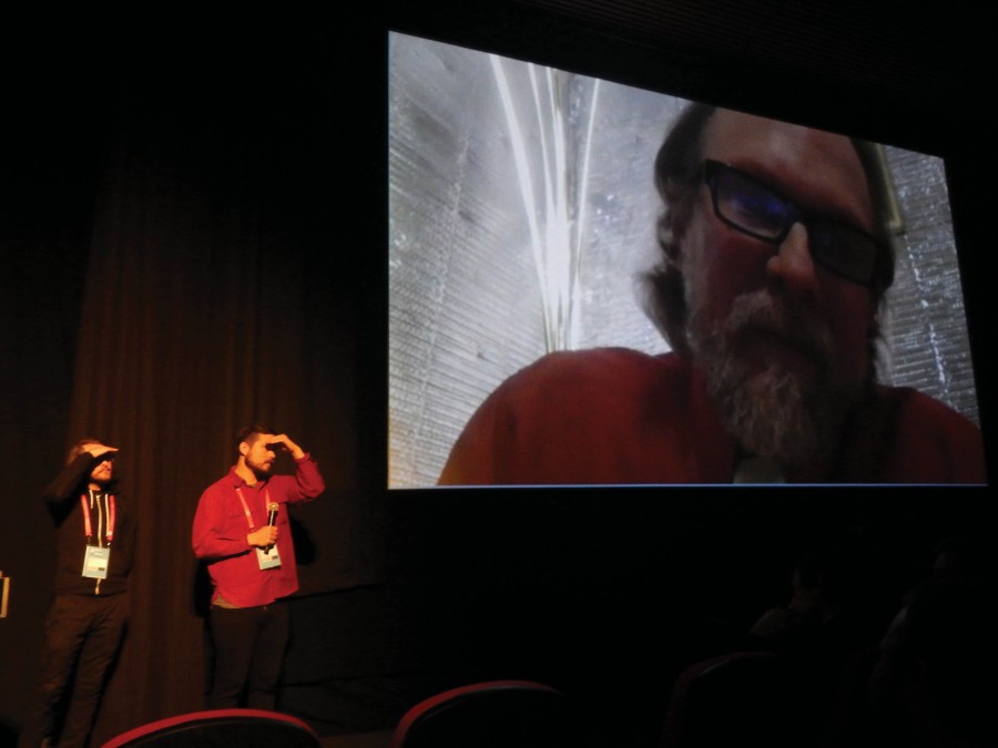 Walker, Nichols and Cobb during the post-viewing Q & A session.