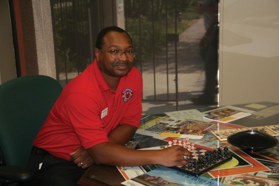 Ybor City Campus President, Dr. Shawn Robinson, advises the Chess Club.