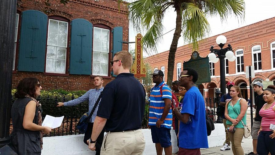 It was the Ybor City Historic Walking Tours that guided the two classes down history lane.