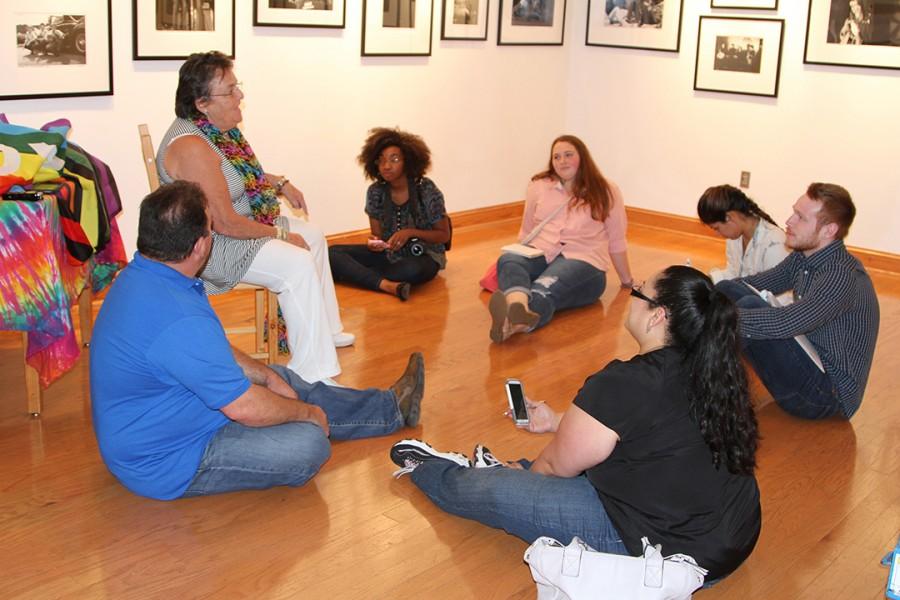 Lisa Law conducts an in-depth discussion about her work with HCC  students