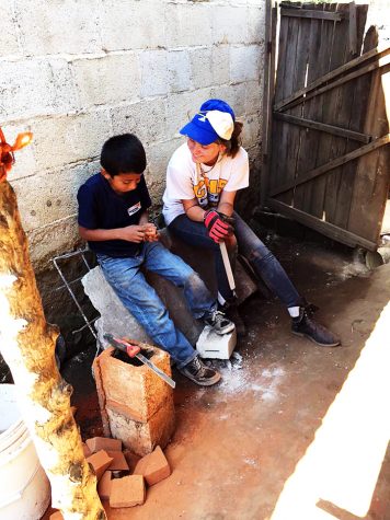 During breaks the HCC students would sit and chat with the children of the town.