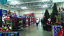 Walmart Christmas decorations arrrived weeks before Halloween