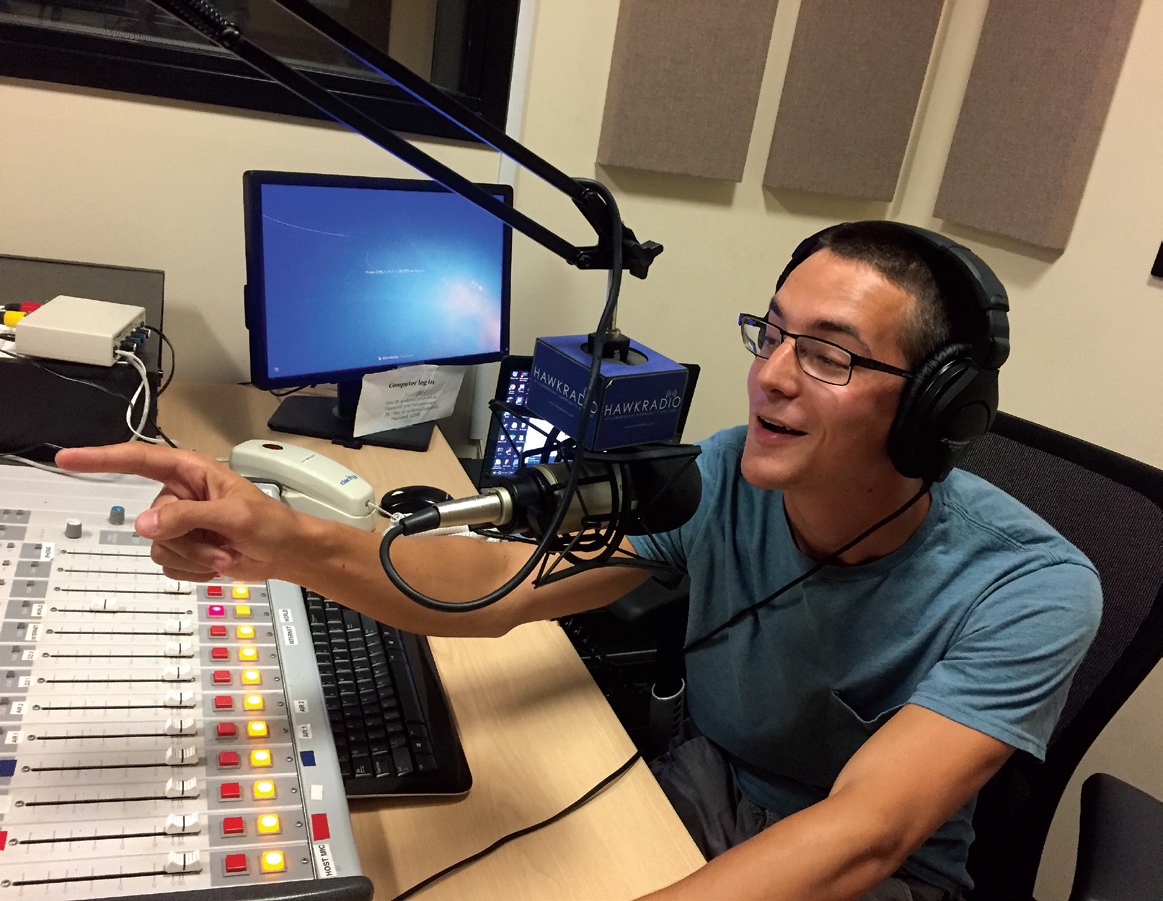 Tommy Ortiz hosts Party Pastime on Hawk Radio every Friday afternoon.