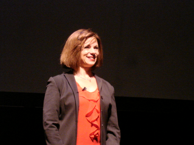 Karen Sklaire onstage in "Ripple of Hope"