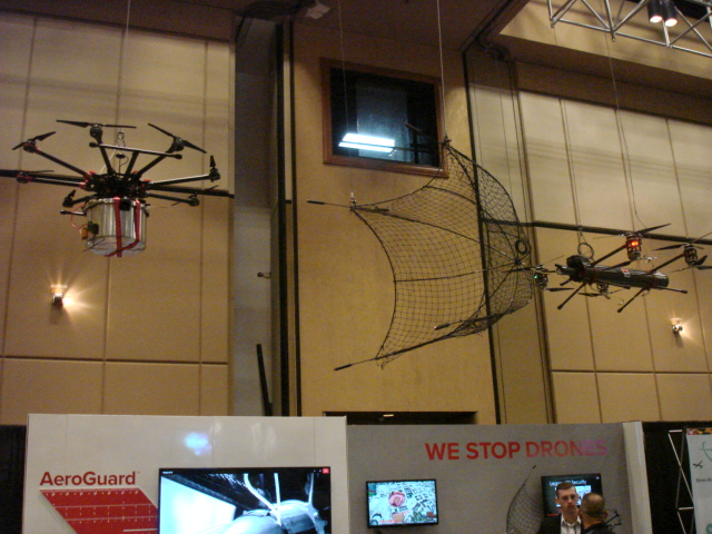 Display of a capture drone