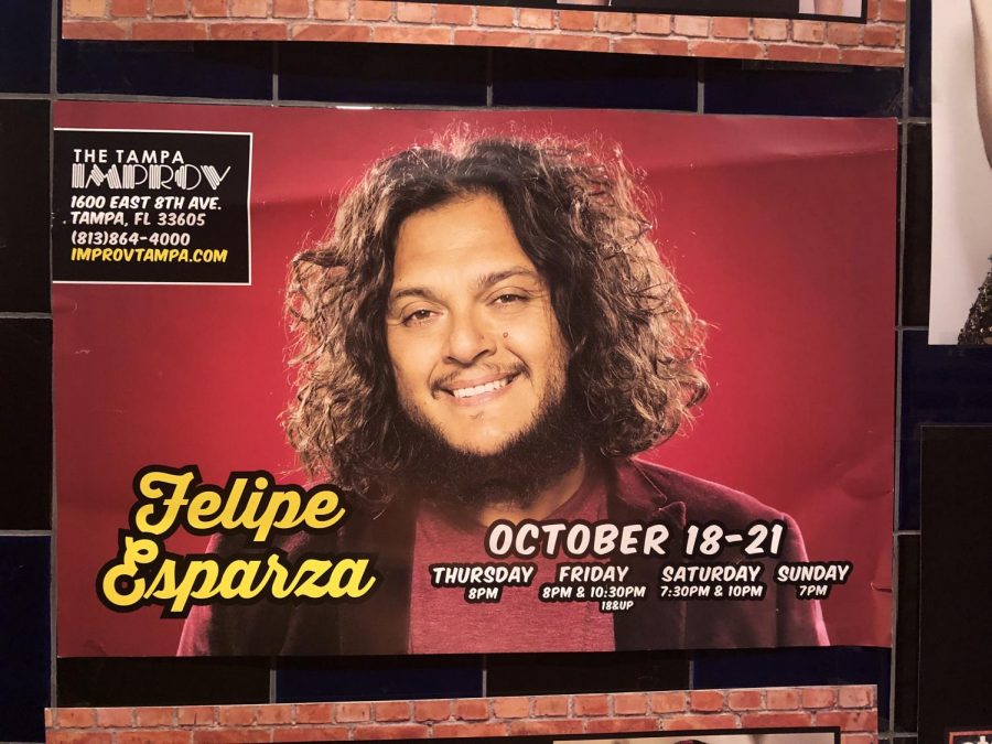 Promo for Felipe Esparzas show.