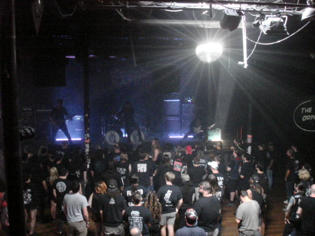 Nightmarer playing to an attentive audience at the Orpheum in Tampa 