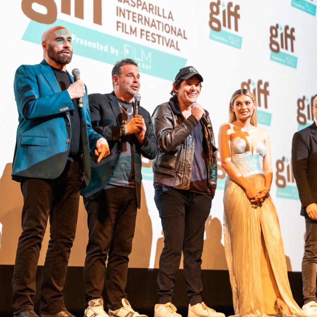 The cast and crew of “High Rollers” interacted with closing night guests before the premier of the film.