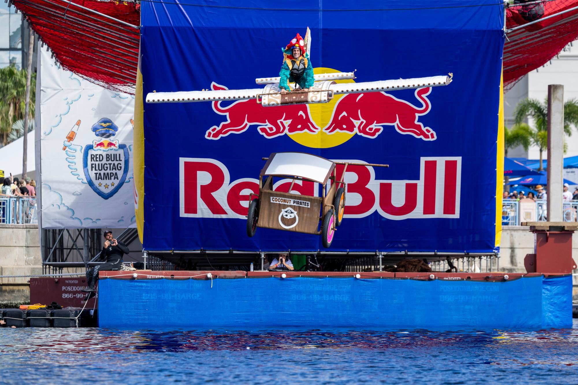 The crew of Coconut Pirates were one of the 32 teams that plunged into Tampa Bay on Nov. 9.