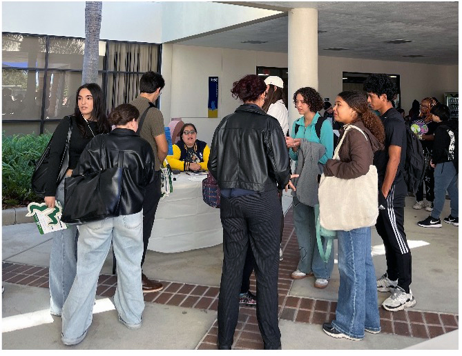 Students at the Dale Mabry Campus enjoy an SGA event during the spring semester. 